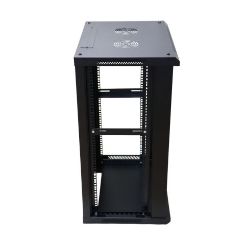 Szafa rack 15U 600x450mm czarna wisząca Szafa rack 15U 600x450mm czarna wisząca