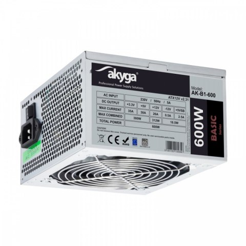 Zasilacz ATX AK-B1-600 600W Zasilacz ATX AK-B1-600 600W