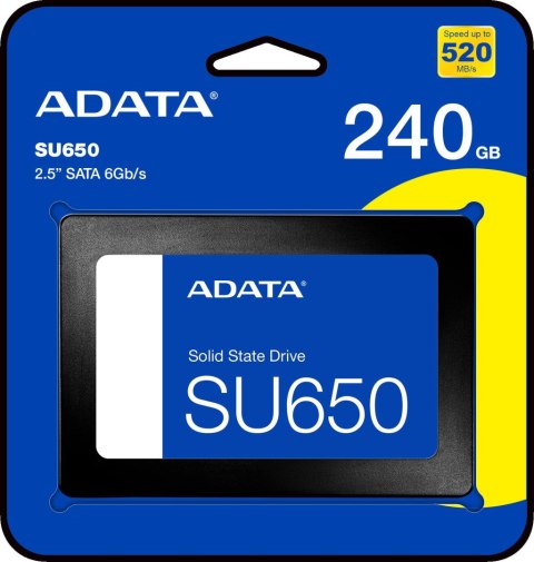 Dysk SSD Adata SU650 Ultimate 1TB 2,5" SATA Dysk SSD Adata SU650 Ultimate 1TB 2,5" SATA