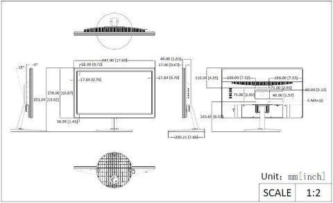 MONITOR 18.5" HIKVISION DS-D5019S0-1P0 MONITOR 18.5" HIKVISION DS-D5019S0-1P0