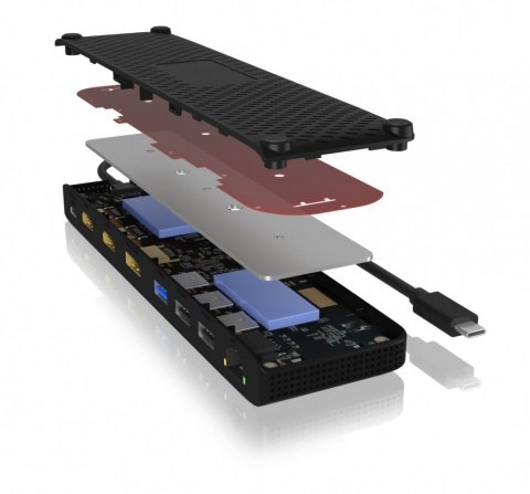 Stacja dokująca IB-DK2116-C 12in1,HDMI,DP,LAN,USB Stacja dokująca IB-DK2116-C 12in1,HDMI,DP,LAN,USB