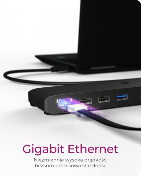 Stacja dokująca IB-DK2116-C 12in1,HDMI,DP,LAN,USB Stacja dokująca IB-DK2116-C 12in1,HDMI,DP,LAN,USB