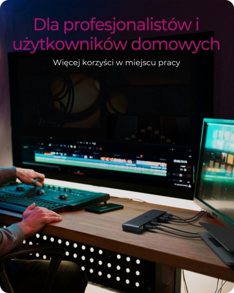 Stacja dokująca IB-DK2116-C 12in1,HDMI,DP,LAN,USB Stacja dokująca IB-DK2116-C 12in1,HDMI,DP,LAN,USB