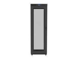 Szafa stojąca Rack 19 cali 47U 800x1000mm, drzwi perforowane LCD (FLAT PACK) czarna
