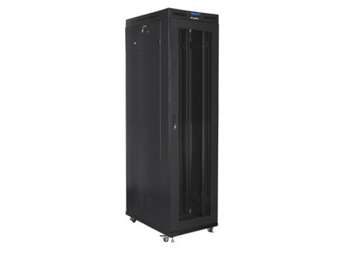 Szafa stojąca Rack 19 cali 47U 800x1000mm, drzwi perforowane LCD (FLAT PACK) czarna Szafa stojąca Rack 19 cali 47U 800x1000mm, drzwi perforowane LCD (FLAT PACK) czarna
