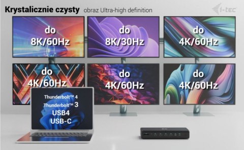Stacja dokująca uniwersalna 6x 4K/60Hz Display PD 140W Stacja dokująca uniwersalna 6x 4K/60Hz Display PD 140W