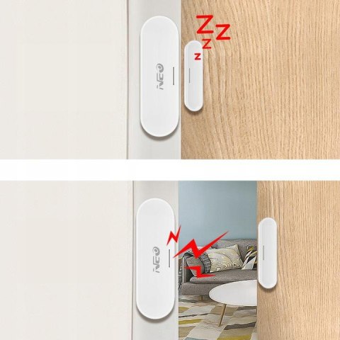 NEO Kontaktron Zigbee, czujnik wejścia Tuya NAS-DS07B NEO Kontaktron Zigbee, czujnik wejścia Tuya NAS-DS07B