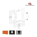 Uchwyt do telewizora lub monitora 13-27" MC-596 czarny 20kg max vesa 100x100 TV Uchwyt do telewizora lub monitora 13-27" MC-596 czarny 20kg max vesa 100x100 TV