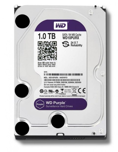 HDD Purple 1TB 3,5'' 64MB SATAIII/5400rpm HDD Purple 1TB 3,5'' 64MB SATAIII/5400rpm