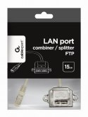 Adapter rozdzielacz LAN RJ-45/2XRJ-45 FTP Adapter rozdzielacz LAN RJ-45/2XRJ-45 FTP