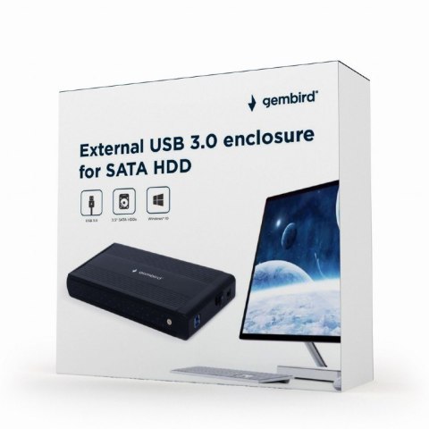 Obudowa zewnętrzna 3.5 USB 3.0 Czarna Obudowa zewnętrzna 3.5 USB 3.0 Czarna