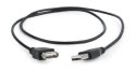 Przedłużacz kabla USB 2.0 AM-AFI 0.75m czarny Przedłużacz kabla USB 2.0 AM-AFI 0.75m czarny