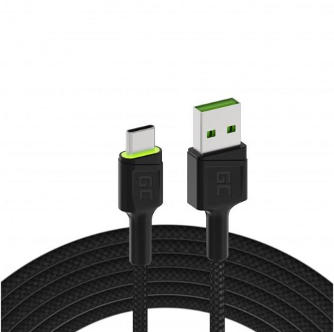 KABEL USB-A / USB-C Green Cell RAY 200cm ZIELONY LED QUICK CHARGE 3.0 KABGC13 KABEL USB-A / USB-C Green Cell RAY 200cm ZIELONY LED QUICK CHARGE 3.0 KABGC13