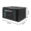 Szafa RACK 19 cali | 6U | 600 x 370 x 450 Szafa RACK 19 cali | 6U | 600 x 370 x 450