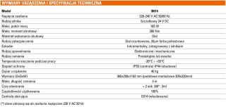 Szlaban FAAC B614 - zestaw z ramieniem "S" 4300mm