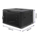 Szafa RACK 19 cali | 6U | 600 x 600 x 370 | Perforowane drzwi Szafa RACK 19 cali | 6U | 600 x 600 x 370 | Perforowane drzwi