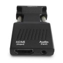 Konwerter VGA do HDMI, Audio, Full HD, CL-145 Konwerter VGA do HDMI, Audio, Full HD, CL-145