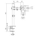 Uchwyt do monitora VESA 13-27', max. 8kg Uchwyt do monitora VESA 13-27', max. 8kg