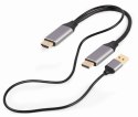 Adapter HDMI do DP 4K M 60Hz USB-A powered Adapter HDMI do DP 4K M 60Hz USB-A powered