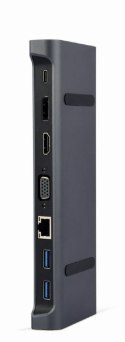 Adapter USB-C 9w1, HDMI, USB-C PD, VGA, DP, USBx3, Audio, LAN Adapter USB-C 9w1, HDMI, USB-C PD, VGA, DP, USBx3, Audio, LAN