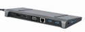 Adapter USB-C 9w1, HDMI, USB-C PD, VGA, DP, USBx3, Audio, LAN Adapter USB-C 9w1, HDMI, USB-C PD, VGA, DP, USBx3, Audio, LAN