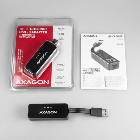 ADE-XR Karta sieciowa Fast Ethernet adapter, USB2.0, instalacja automatyczna ADE-XR Karta sieciowa Fast Ethernet adapter, USB2.0, instalacja automatyczna