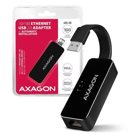 ADE-XR Karta sieciowa Fast Ethernet adapter, USB2.0, instalacja automatyczna ADE-XR Karta sieciowa Fast Ethernet adapter, USB2.0, instalacja automatyczna
