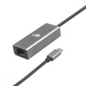 Adapter USB C - RJ45 szary, 10/100/1000 Mb/s Adapter USB C - RJ45 szary, 10/100/1000 Mb/s