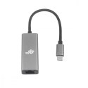 Adapter USB C - RJ45 szary, 10/100/1000 Mb/s Adapter USB C - RJ45 szary, 10/100/1000 Mb/s