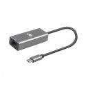 Adapter USB C - RJ45 szary, 10/100/1000 Mb/s Adapter USB C - RJ45 szary, 10/100/1000 Mb/s