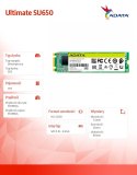 Dysk SSD Ultimate SU650 1TB M.2 2280 TLC 3D SATA Dysk SSD Ultimate SU650 1TB M.2 2280 TLC 3D SATA