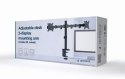 Ramię dla dwóch monitorów biurkowe (regulowane), 17 cale- 32 cale, do 9kg Ramię dla dwóch monitorów biurkowe (regulowane), 17 cale- 32 cale, do 9kg
