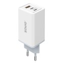 Ładowarka sieciowa USB GaN 65W, Quick Charge 4.0, Power Delivery 3.0, LA-07 Ładowarka sieciowa USB GaN 65W, Quick Charge 4.0, Power Delivery 3.0, LA-07