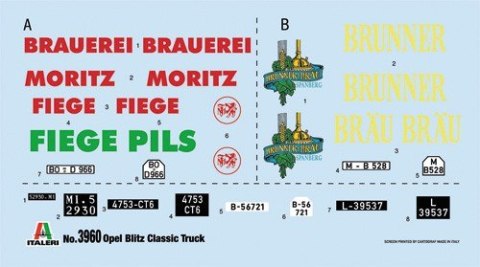 Model plastikowy Opel Blitz Classic Truck 1/24 Model plastikowy Opel Blitz Classic Truck 1/24