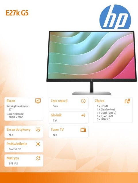 Monitor E27K G5 4K 6N4C4AA Monitor E27K G5 4K 6N4C4AA