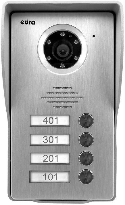 Kaseta zewnętrzna EURA wideodomofonu VDA-35A3 "CONNECT" 4-rodzinna Kaseta zewnętrzna EURA wideodomofonu VDA-35A3 "CONNECT" 4-rodzinna