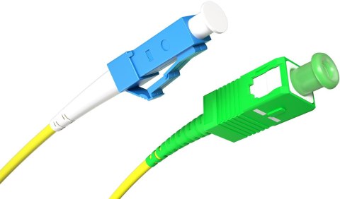PATCHCORD ŚWIATŁOWODOWY SM 5M SIMPLEX 9/125, SC/APC-LC/UPC 3MM PATCHCORD ŚWIATŁOWODOWY SM 5M SIMPLEX 9/125, SC/APC-LC/UPC 3MM