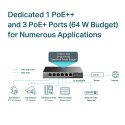 Przełącznik SG1006PP 6GE (3PoE+ 1PoE++) Przełącznik SG1006PP 6GE (3PoE+ 1PoE++)