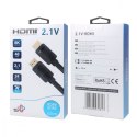 Kabel HDMI v 2.1 premium 3 m 8K Czarny Stworzony dla graczy Kabel HDMI v 2.1 premium 3 m 8K Czarny Stworzony dla graczy