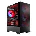 Obudowa komputerowa Siroco ARGB Flow Midi USB 3.0x2+Type-C Czarna Obudowa komputerowa Siroco ARGB Flow Midi USB 3.0x2+Type-C Czarna