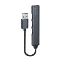 Hub 4 porty USB-A - 3 x USB-A 2.0, 1 x USB-A 3.0, 5 Gbps, Aluminium, AK-70 Hub 4 porty USB-A - 3 x USB-A 2.0, 1 x USB-A 3.0, 5 Gbps, Aluminium, AK-70