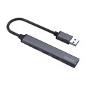 Hub 4 porty USB-A - 3 x USB-A 2.0, 1 x USB-A 3.0, 5 Gbps, Aluminium, AK-70 Hub 4 porty USB-A - 3 x USB-A 2.0, 1 x USB-A 3.0, 5 Gbps, Aluminium, AK-70