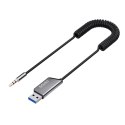 Transmiter Adapter AUX z bluetooth 5.3, funkcja zestawu głośnomówiącego, TR-16 Transmiter Adapter AUX z bluetooth 5.3, funkcja zestawu głośnomówiącego, TR-16