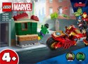 Klocki Marvel Super Heroes 76287 Iron Man z motocyklem i Hulk