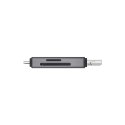 Czytnik kart SD 3w1, USB-C+ USB-A 2.0+ Micro USB, AK-72 Czytnik kart SD 3w1, USB-C+ USB-A 2.0+ Micro USB, AK-72