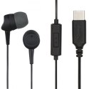 Słuchawki dokanałowe USB C Czarne Słuchawki dokanałowe USB C Czarne