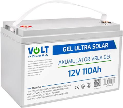 Akumulator Volt Polska GEL VPRO Solar 12V 110Ah Akumulator Volt Polska GEL VPRO Solar 12V 110Ah