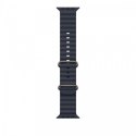 Pasek Ocean w kolorze granatu do koperty 49 mm - elementy z tytanu w kolorze naturalnym Pasek Ocean w kolorze granatu do koperty 49 mm - elementy z tytanu w kolorze naturalnym
