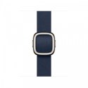 Pasek w kolorze głębinowego błękitu z klamrą nowoczesną do koperty 42 mm - rozmiar S Pasek w kolorze głębinowego błękitu z klamrą nowoczesną do koperty 42 mm - rozmiar S