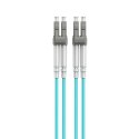 Kabel światłowodowy wielomodowy duplex OM4 50/125, LC/LC, 0.5m Kabel światłowodowy wielomodowy duplex OM4 50/125, LC/LC, 0.5m